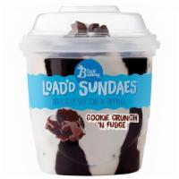 Cookie Crunch 'N Fudge Load'D Sundae · Soft vanilla frozen dairy dessert with fudge swirls, chocolate cookie chunks, and chocolaty ...