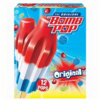 The Original Bomb Pop · Three iconic flavors (cherry, lime, blue raspberry) in one frozen pop.