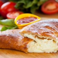 Cheese Calzone · Classic authentic cheese wrapped calzone.