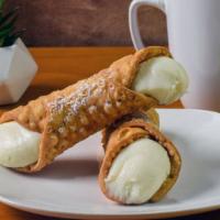 Homemade Cannoli · Classic authentic cannoli infused with ricotta cheese.