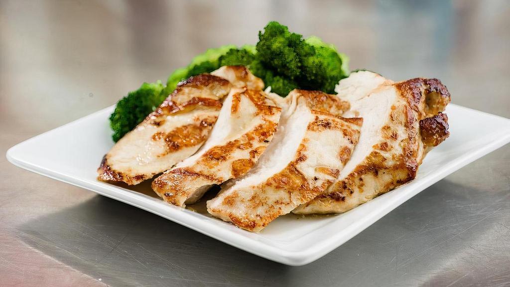Grilled Chicken · Served with choice of side.