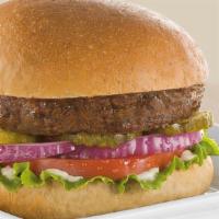 Burger Family Dinner · Four 100% USDA Choice burgers plus the following toppings: shredded lettuce, sliced tomatoes...
