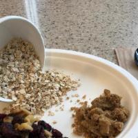 Oatmeal · With Walnts, Raisins, Cranraisins & Brown Sugar