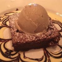 Chocolate Brownie · banana ice cream, chocolate sauce.