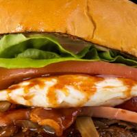 Loco Moco Burger · Hilo's ultimate breakfast with bacon, spam, egg, brown gravy.