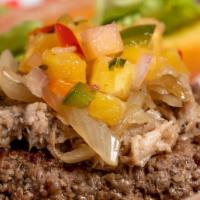 Kalua Pig Burger · Housemade kalua pig, grilled pineapple salsa.