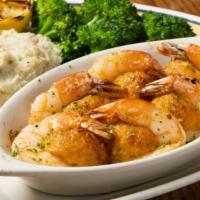 Baked Stuffed Shrimp · Jumbo shrimp filled with seafood stuffing and baked to perfection. Served with two sides.
