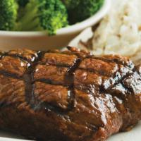 Top Sirloin Steak* · Tender and juicy. An 8 oz. top sirloin, cooked to your taste and dripping with flavor. Serve...
