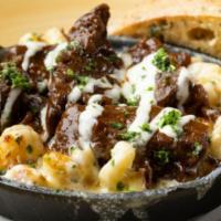 Short Rib Mac & Cheese · Tender and juicy boneless short ribs braised with caramelized onions and red wine sauce, dri...