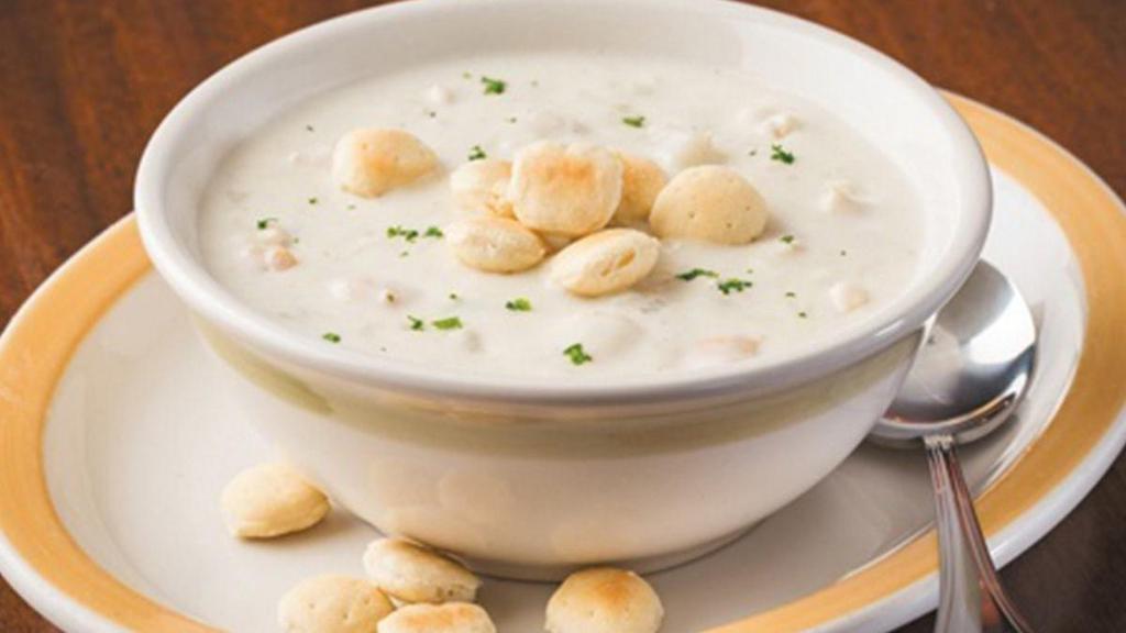 Seafood Chowder - Crock · A favorite. Packed with clams, shrimp, schrod and potatoes.