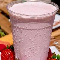 (New!) Strawberry Shake · Strawberries, milk, vanilla icecream