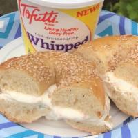 Bagel With Vegan Cream Cheese · Bagel with Tofutti Cream Cheese