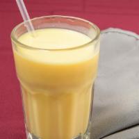 Mango Lassi · Refreshing whipped mango and yogurt drink.