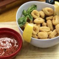 Fried Calamari Catering · Flash fried squid, crunchy on the outside and simply perfect on the inside. Kick it up a not...