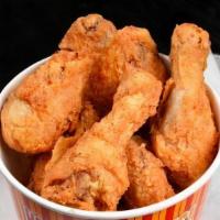 Fried Chicken Bucket · Three pieces.