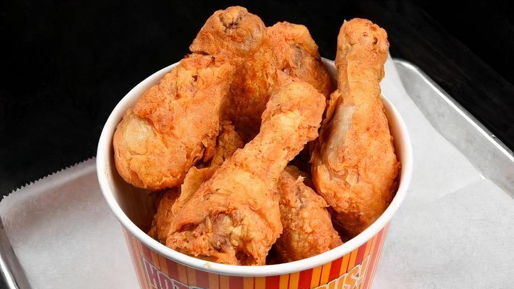 Fried Chicken Bucket Combo (7) · Combo seven pieces with choice of fries .