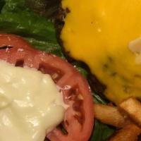 Classic Pub Burger · American cheese, lettuce, tomato and onion