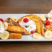 Fruit French Toast · Strawberry and/or blueberry and/or banana.