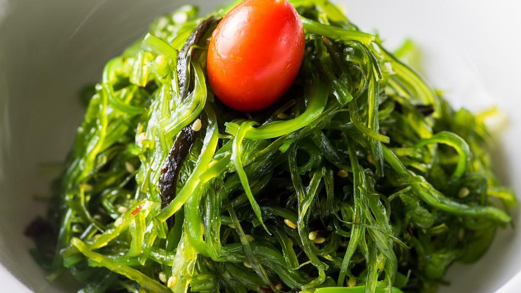 Janpanese Seaweed Salad · Green Seaweed With Sesame Seeds