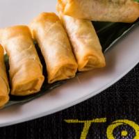 Mini Spring Roll · Crispy vegetable spring rolls with homemade duck sauce