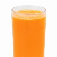 Sunny Day Smoothie · Carrot, orange, banana, and dry apricot.
