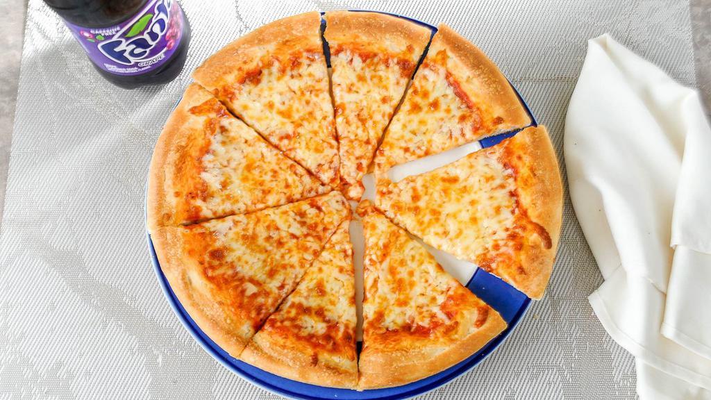 Cheese Pizza · Shredded Cheese with our Famous Singas Pizza Sauce.