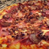 Meat Lovers Pizza · Popular. Pepperoni, sausage, bacon, and ham.