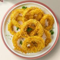 Rings And O'S · Sweet onions fried until golden- garnished with sea salt and spices.