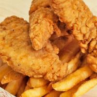 Chicken Tenders With French Fries · 4 pieces chicken tenders with french fries