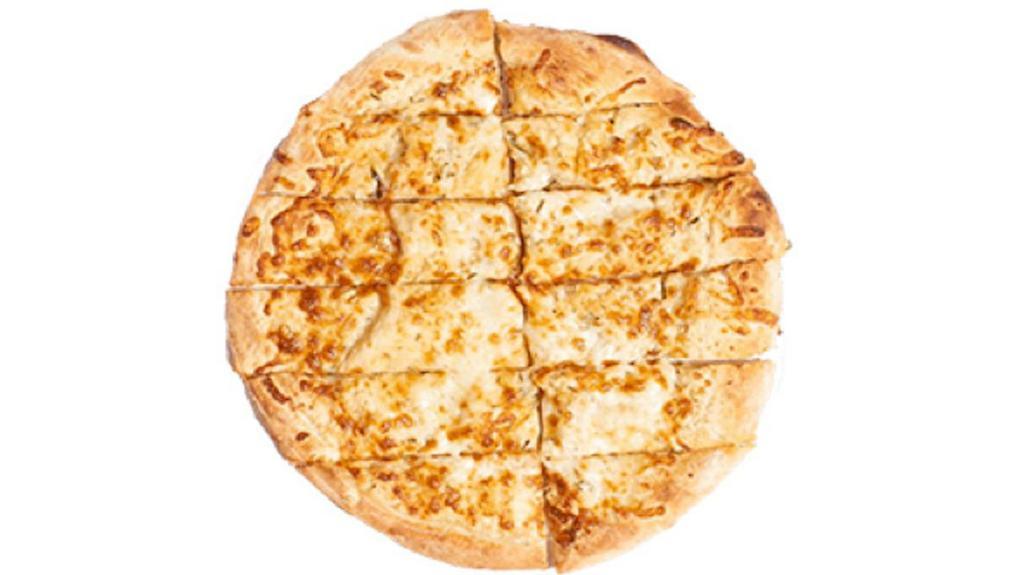 Cheesy Bread · Buttered Crust + Shredded Cheddar + Shredded Mozzarella