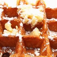 Cheeky'S Waffle - Belgian Liege Waffle · All waffles include two toppings, any additional toppings for an additional charge.