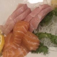 Sashimi Lunch · Assorted 10 pieces of raw fish, side of rice.