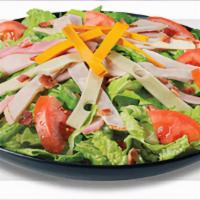Ultimate Club · Crisp lettuce blend topped with slow-cured ham, oven-roasted turkey, bacon, Swiss, cheddar a...