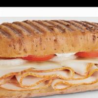 Tuscan · Turkey, pepperoni, provolone, roasted red peppers, creamy Italian dressing.