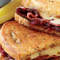 Pastrami Melt · Griddled sandwich with pastrami, melted Swiss cheese, dijon mustard, and your choice of bread.