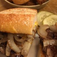 Cheese Steak With Fried Onions · 