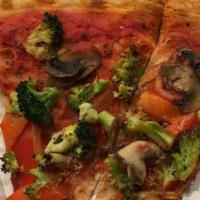 Vegetable Pie · Broccoli, peppers, onions, mushrooms and eggplant.