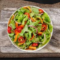 Mixed Greens Salad · Refreshing mix greens salad with selected toppings.