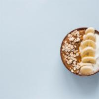 Acai, Peanut Butter, Banana, Raw Almond, Granola, Almond Milk Smoothie · Refreshing smoothie with acai, peanut butter, banana, raw almond, granola, almond milk.