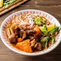 Beef Stew Pho Noodle Soup · 