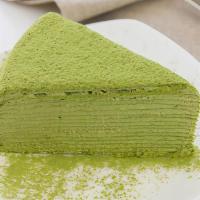 Matcha Crepe Cake · Homemade Matcha Flavored Thousand Layers Cake