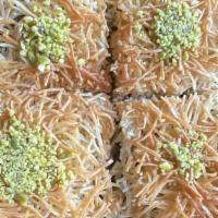 Kataif · VERY THIN DOUGH  MIXED WITH BUTTER AND FILLED WITH PISTACHIOS AND COVERED WITH HONEY