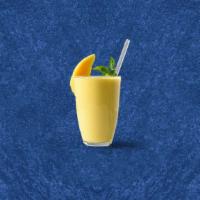 Bayside Mango Yogurt Smoothie · A creamy frothy drink blended with yogurt and mango pulp.