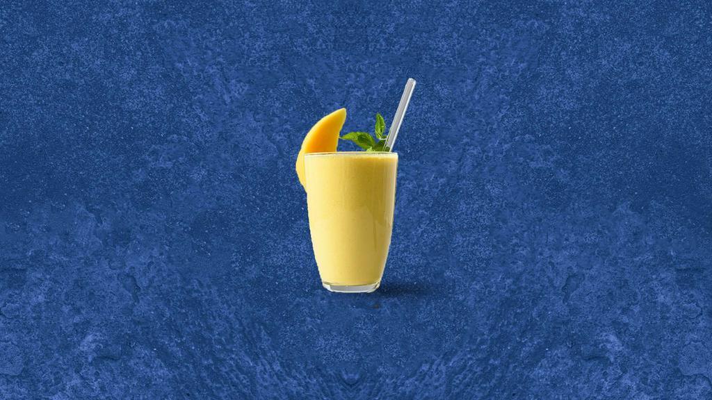 Bayside Mango Yogurt Smoothie · A creamy frothy drink blended with yogurt and mango pulp.
