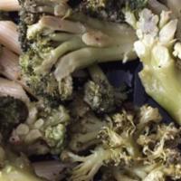Broccoli · Sautéed with garlic and olive oil.