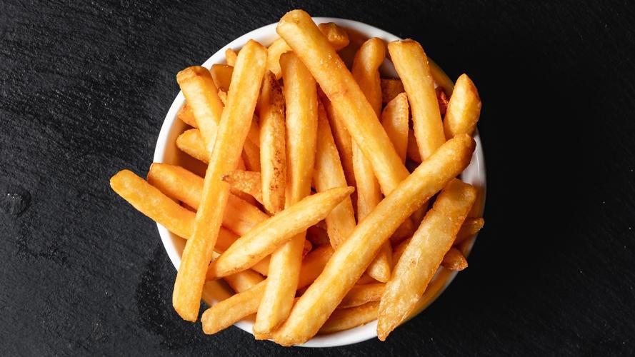 Side French Fries (Gf,V) · Cut from potatoes from Maine. (220 cal)