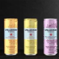 San Pellagrino Essenzas (Gf,V) · 11.5oz flavored sparkling mineral water (0 cal)