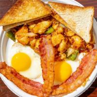 Breakfast Platter · Eggs any style with homefries or French fries & toast.