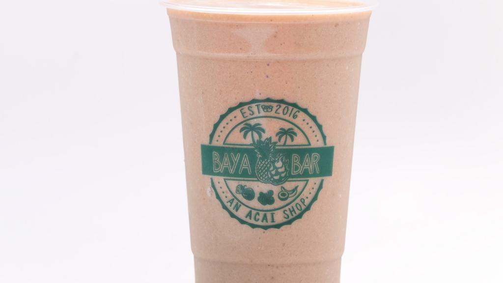 Mocha Muscle Smoothie · banana, peanut butter, chocolate protein, almond milk, cold brew coffee