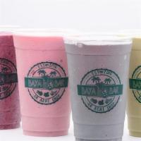 Custom Smoothie · Your choice of three add-ons and one liquid